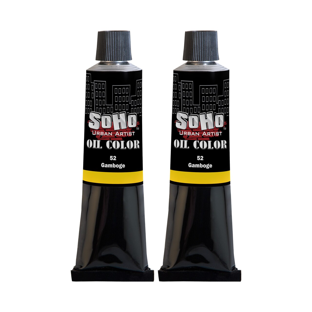 SoHo Urban Artist Oil Paint - 2 Pack, Gamboge 2 Pack - 170 ml Tube - Best Valued Oil Colors for Painting with Excellent Pigment Load